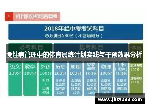 慢性病管理中的体育晨练计划实践与干预效果分析